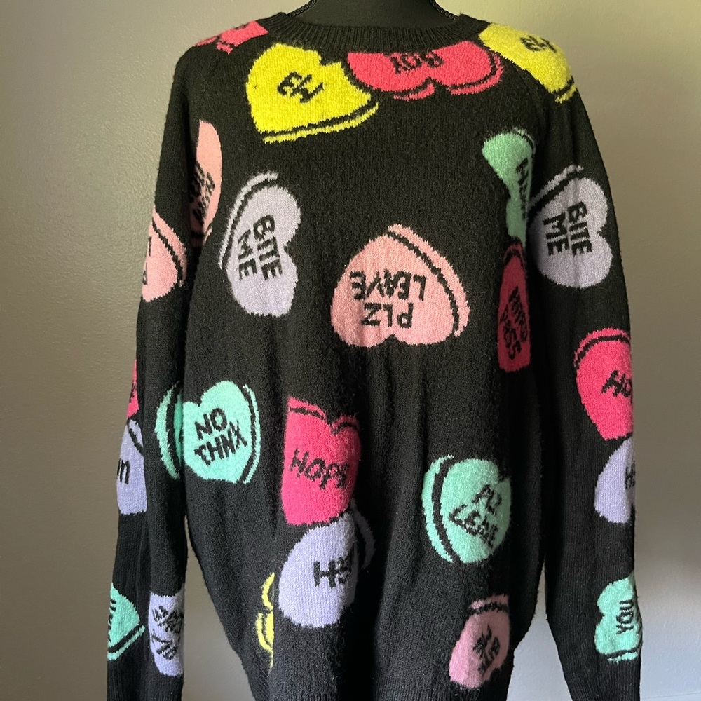 Aldi Serra Valentines knitted sweethearts sweater 💘